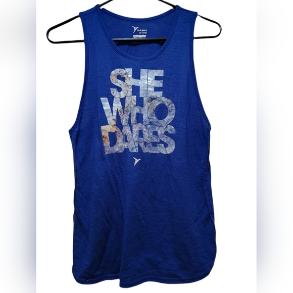 Old Navy Tops - Old Navy She Who Dares Workout Tank Top
